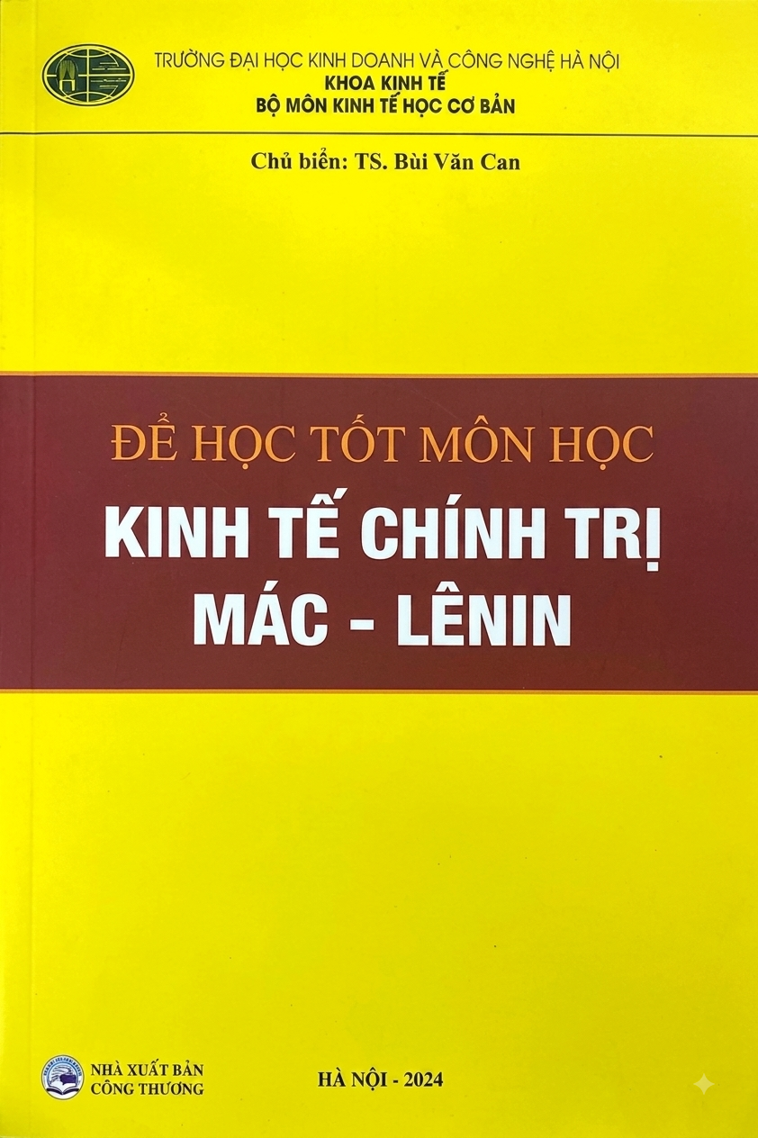 Bìa sách Kinh tế chính trị Mác - Lênin