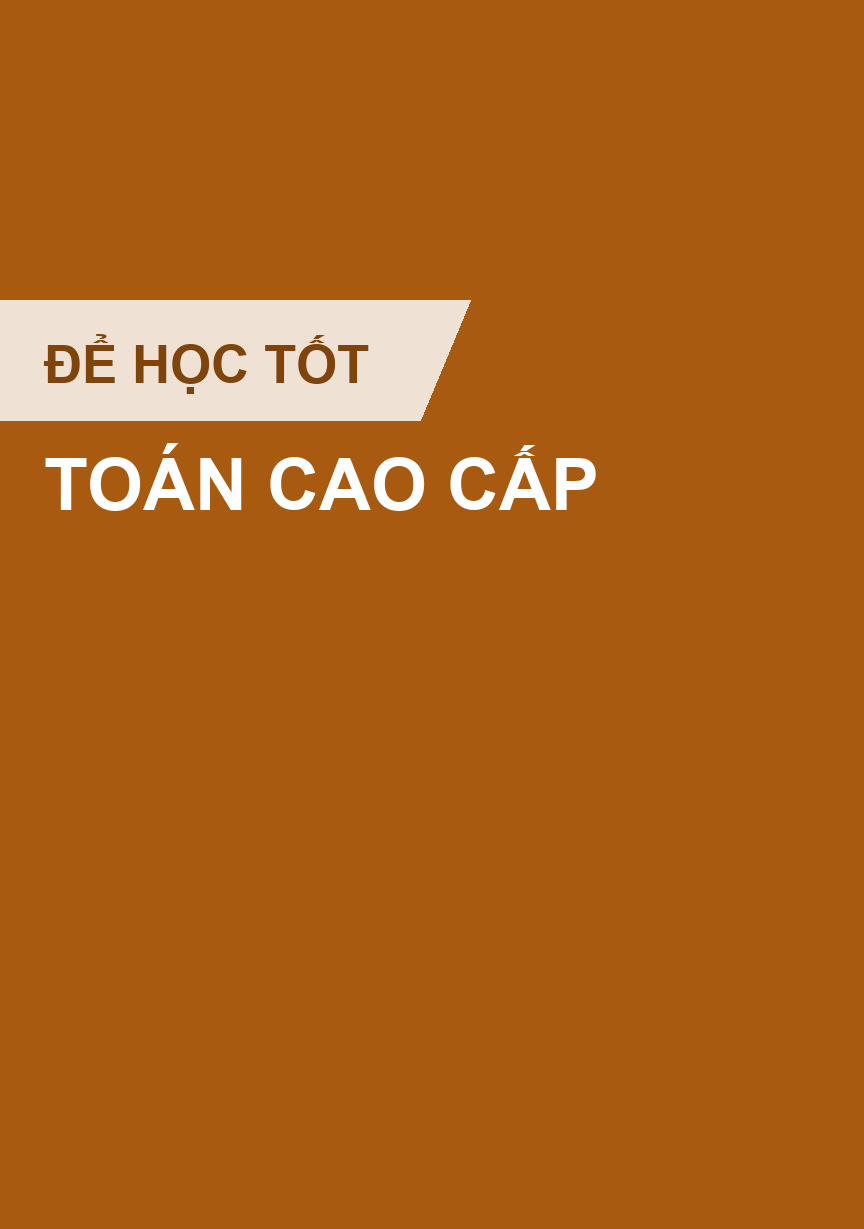Bìa sách Toán cao cấp